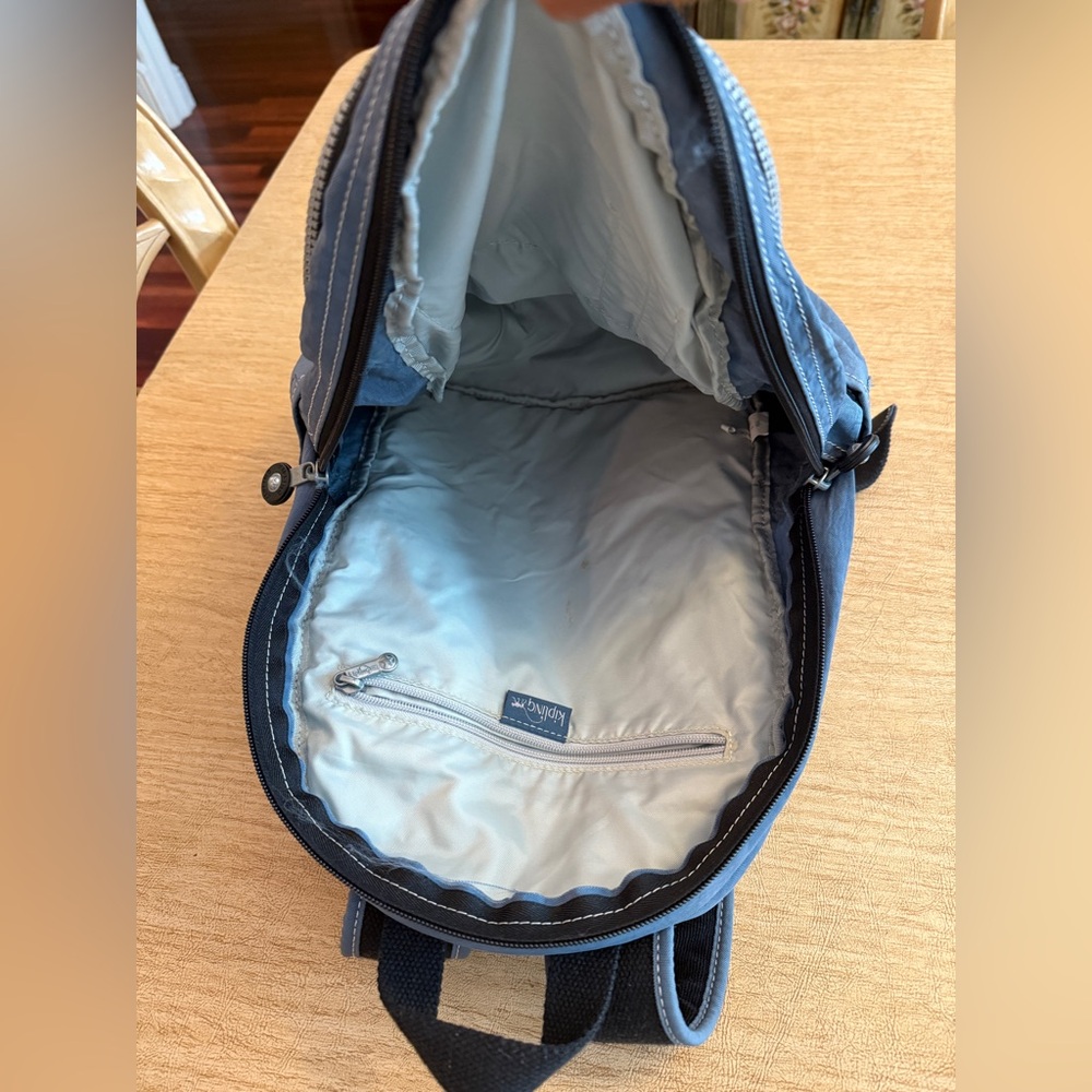 Kipling Denim Blue Backpack (UNISEX) - Picture 3 of 4